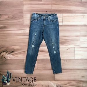 OLD NAVY WOMENS ROCKSTAR MID-RISE DISTRESSED SKINNY JEANS! - Excellent C…